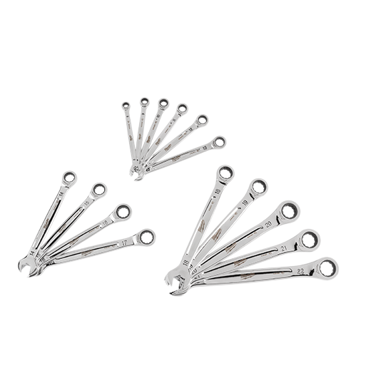 MILWAUKEE - 15pc Ratcheting Combination Wrench Set - Metric