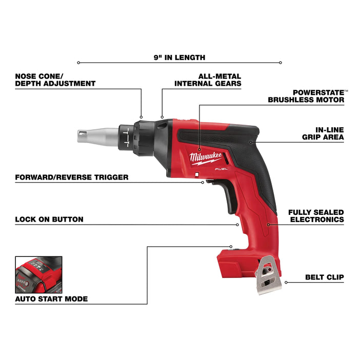 Milwaukee M18 FUEL™ Drywall Screw Gun (Tool Only)