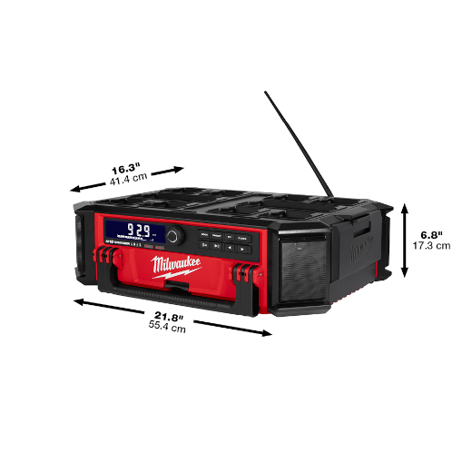 Milwaukee M18 Lithium-Ion Cordless PACKOUT Radio/Speaker with Built-In Charger