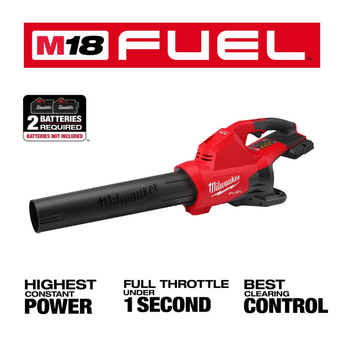 Milwaukee M18 FUEL Dual Battery 145 MPH 600 CFM 18-Volt Lithium-Ion Brushless Cordless Handheld Blower (Tool-Only)