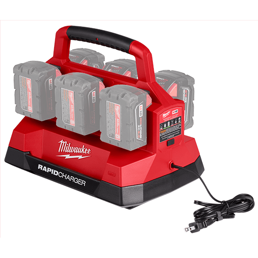 Milwaukee M18 18V Lithium-Ion PACKOUT 6-Port Rapid Charger