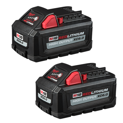 Milwaukee M18™ REDLITHIUM™ HIGH OUTPUT™ XC6.0 Battery Pack (2 Pk)