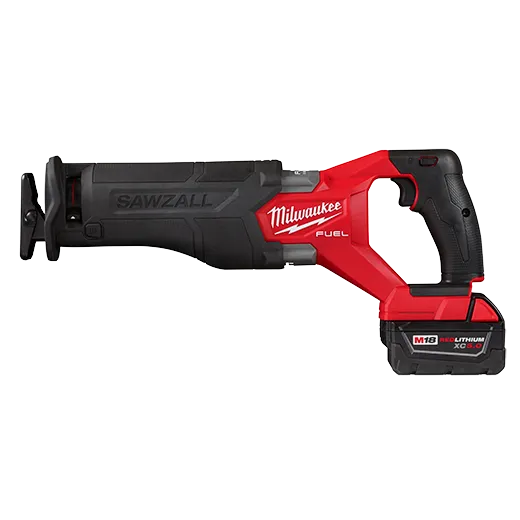 Milwaukee M18 FUEL 18V Lithium-Ion Brushless Cordless SAWZALL Reciprocating Saw Kit W/one 5.0 Ah Batteries, Charger and Case