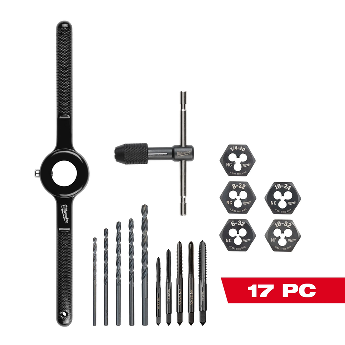 MILWAUKEE - 17PC SAE Tap and Die Set