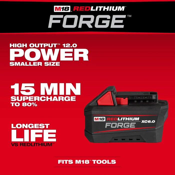 Milwaukee M18 18V Lithium-Ion REDLITHIUM FORGE 6.0 Ah Battery Pack