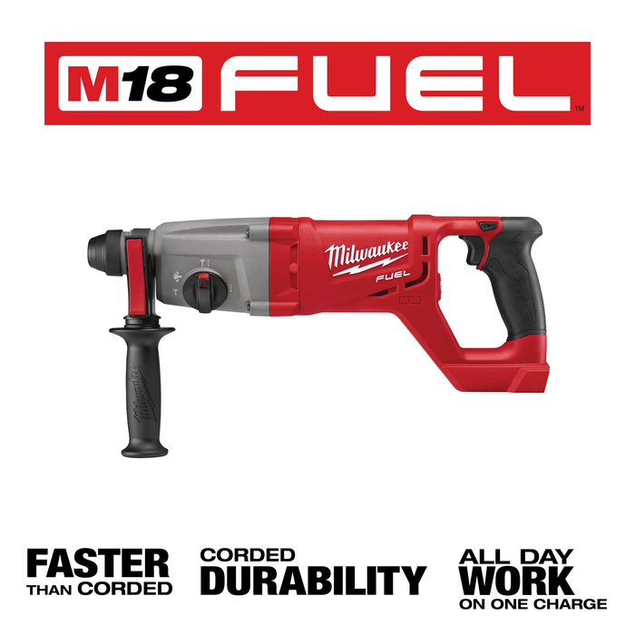 MILWAUKEE - M18 FUEL™ 1" SDS Plus D-Handle Rotary Hammer (Tool Only)