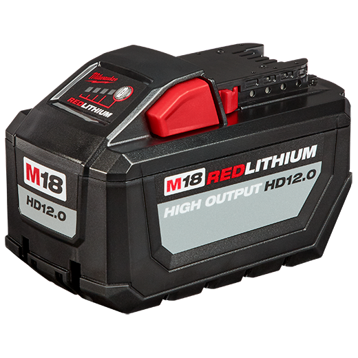 Milwaukee M18 REDLITHIUM 48-11-1812 Rechargeable Battery Pack, 18 V Battery, 12 Ah, 1-1/2 hr Charging