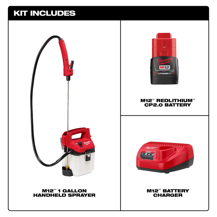 Milwaukee M12™ 1 Gallon Handheld Sprayer Kit