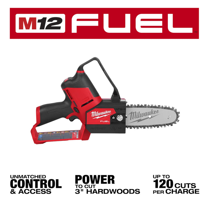 Milwaukee M12 FUEL 6 in. 12-Volt Lithium-Ion Brushless Electric Corldess Battery Pruning Saw HATCHET (Tool-Only)