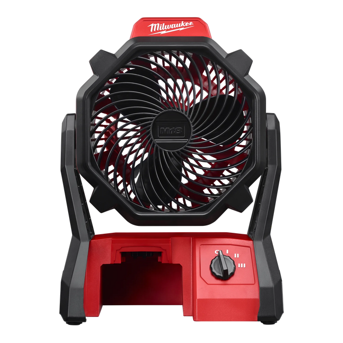 Milwaukee 0886-20 Portable Jobsite Fan, Tool Only, 18 V, 284 cfm Air, 3-Speed