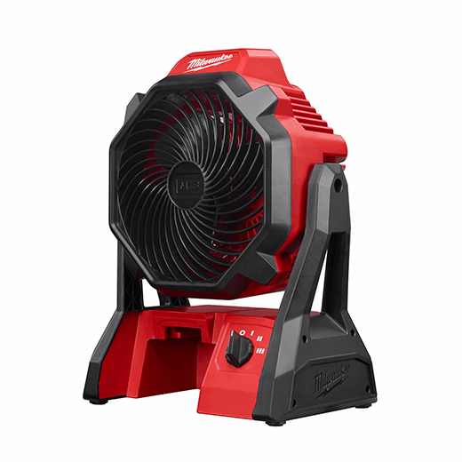 Milwaukee 0886-20 Portable Jobsite Fan, Tool Only, 18 V, 284 cfm Air, 3-Speed