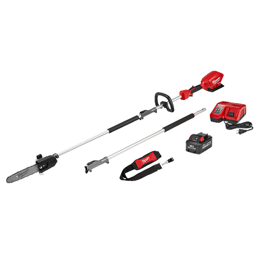 Milwaukee M18 FUEL 10 in. 18V Lithium-Ion Brushless Electric Cordless Pole Saw Kit with Attachment Capability and 8.0 Ah Battery