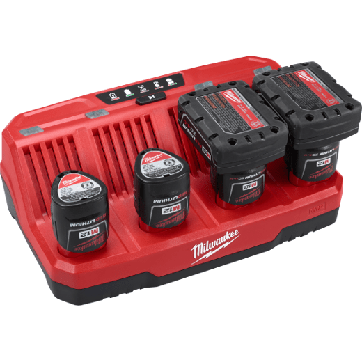 Milwaukee M12 12- volt Lithium-Ion 4-Port Sequential Battery Charger