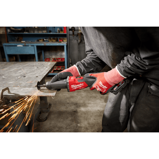 Milwaukee M18 FUEL 18V Lithium-Ion Brushless Cordless 1/4 in. Braking Die Grinder Slide Switch (Tool-Only)