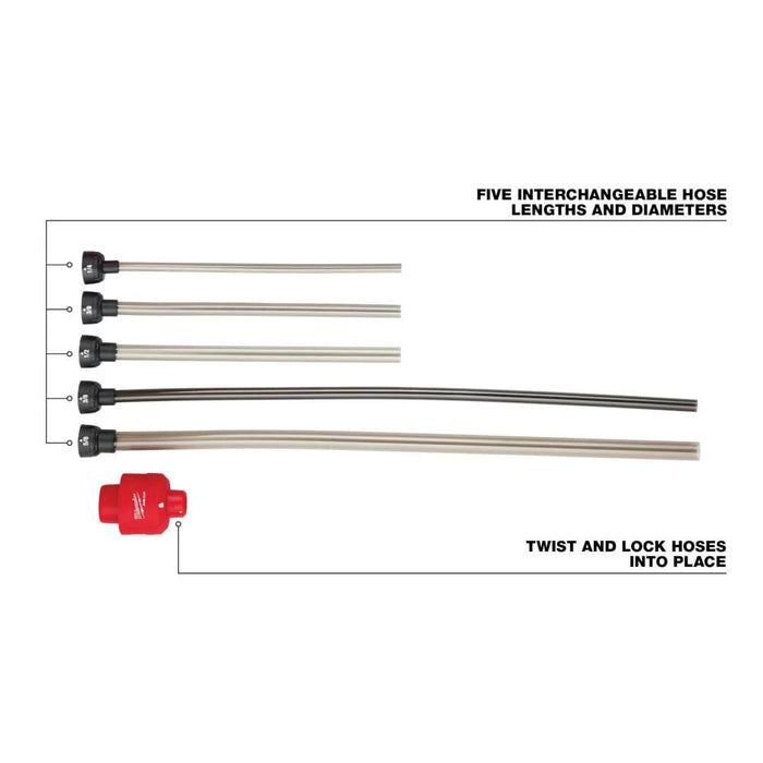 MILWAUKEE - AIR-TIP™ Long Reach Flexible Micro Hose Set