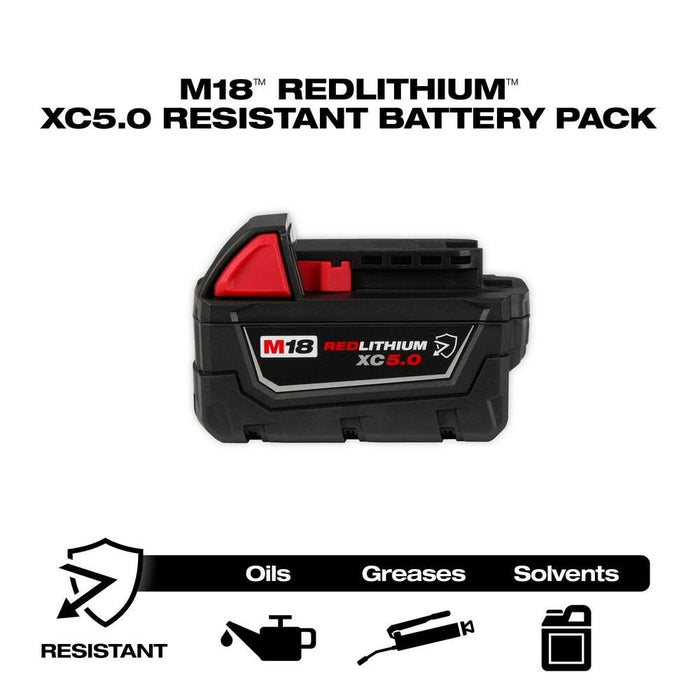 Milwaukee M18 18-Volt Lithium-Ion Starter Kit with One 5.0 Ah and One 2.0 Ah Battery and Charger